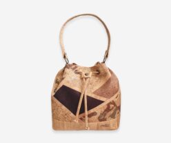 Cork Shoulder Bag With Drawstring 1372