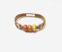 Cork Vegan Bracelet With Tree Balls