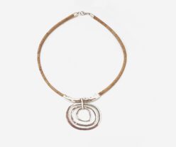 Cork Necklace With Stainless Steel (Style 1)