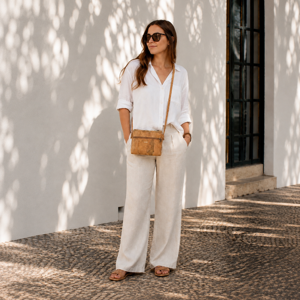 Wide Cork Bag With Zip Pocket 06.28 - Image 4