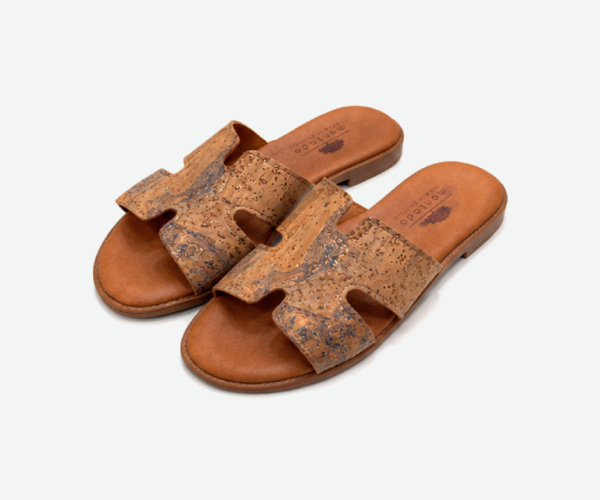 Gold Cork Slide Slippers 3503