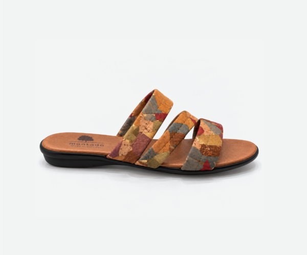 Marmore Cork Slippers Three Straps 308