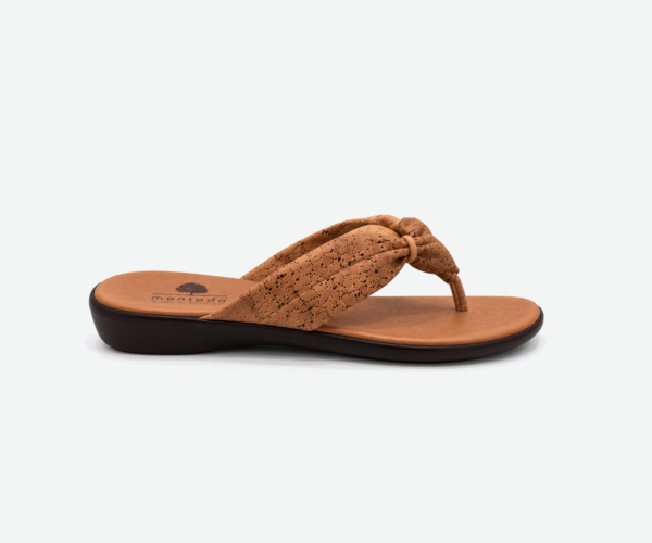 Light Brown Cork Slippers to put Finger 6834